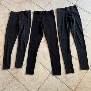 black leggings size small 3 pairs for teens or women -see description  -